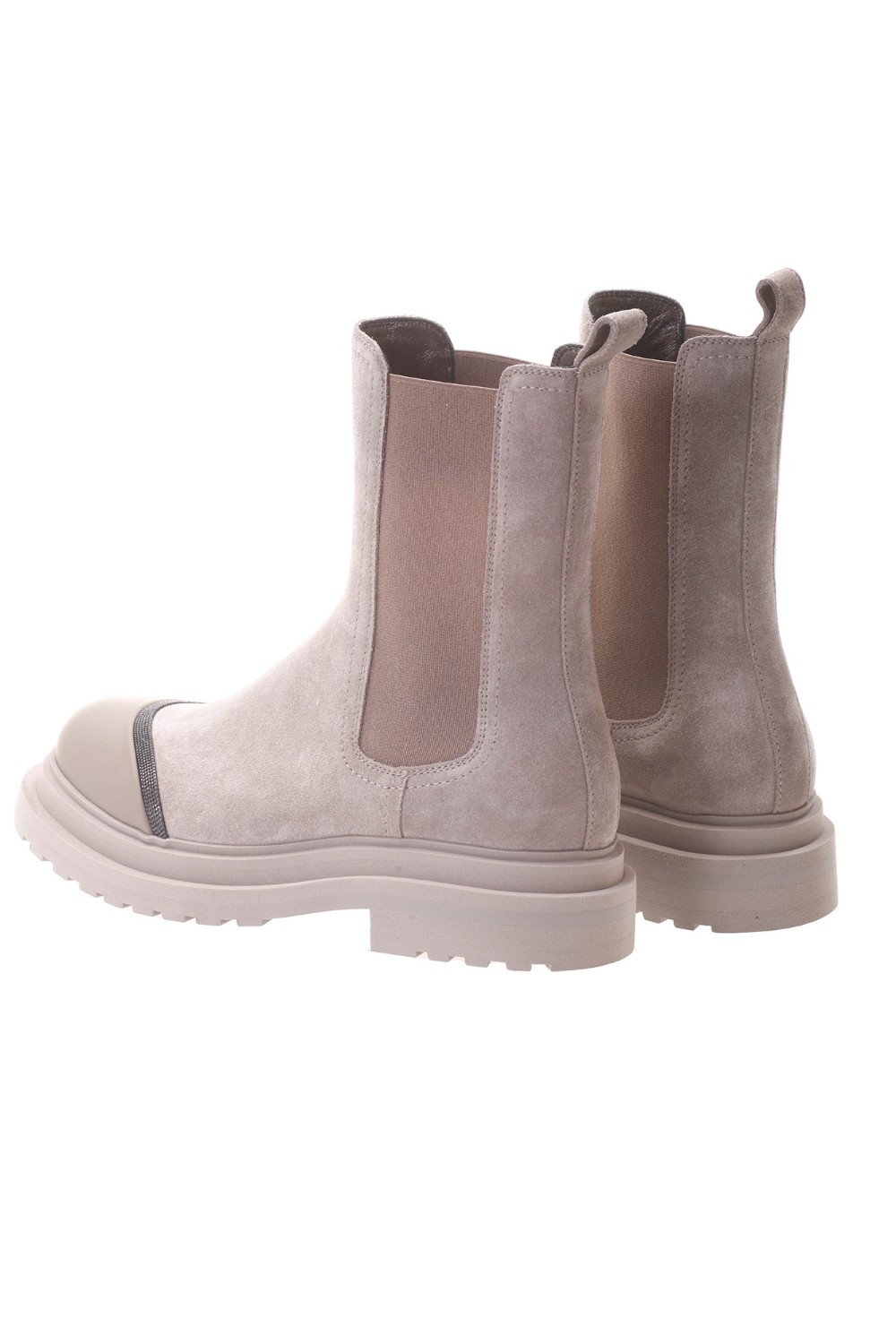 shop BRUNELLO CUCINELLI Saldi Stivaletto: Brunello Cucinelli chelsea Boots in camoscio e vitello con monile.
Fodera in pelle.
Suola in micro leggero.
Battistrada in gomma TPU.
Inserti elastici laterali per favorire il comfort.
Decorazione in monile Nickel-free.
Composizione: 100% pelle.
Fabbricato in Italia.. MZSFG2510-C8767 number 4595703